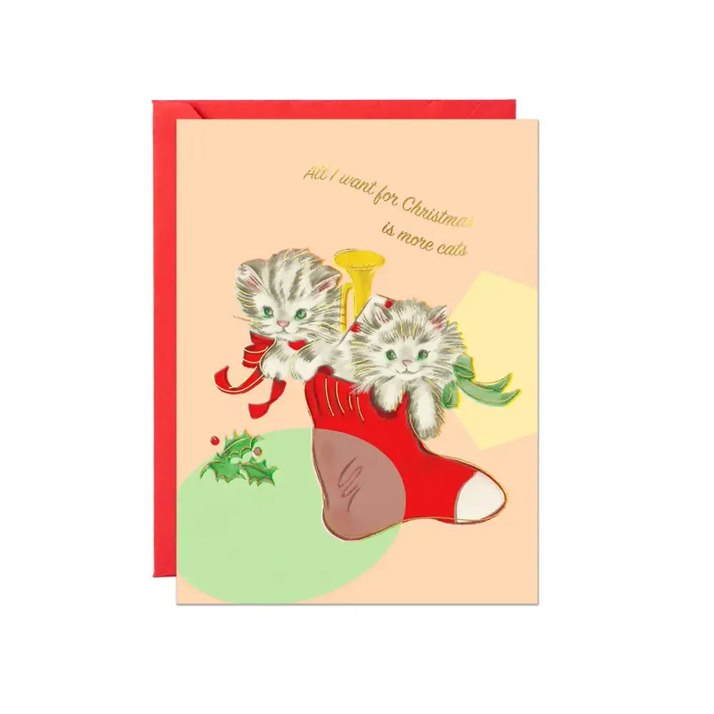 Christmas Cats Card - PABOOM