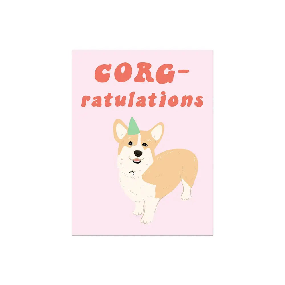Corg-ratulations Card - PABOOM