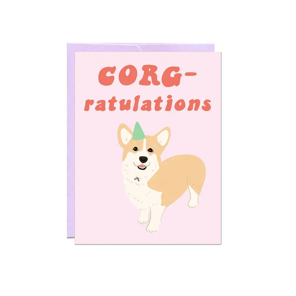 Corg-ratulations Card - PABOOM