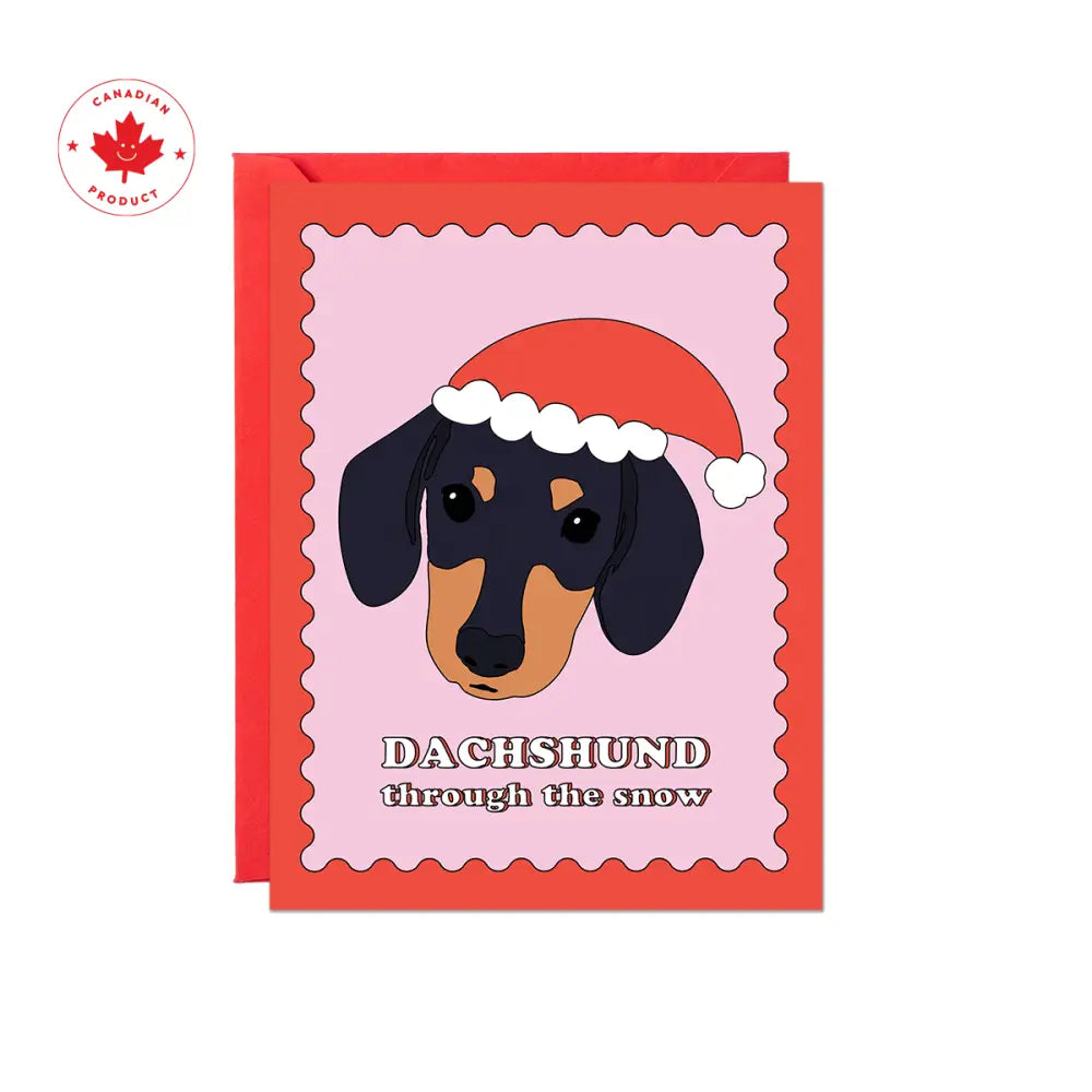 Party Mountain Paper co. - Dachshund Through The Snow Card