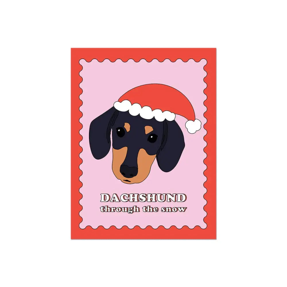 Party Mountain Paper co. - Dachshund Through The Snow Card