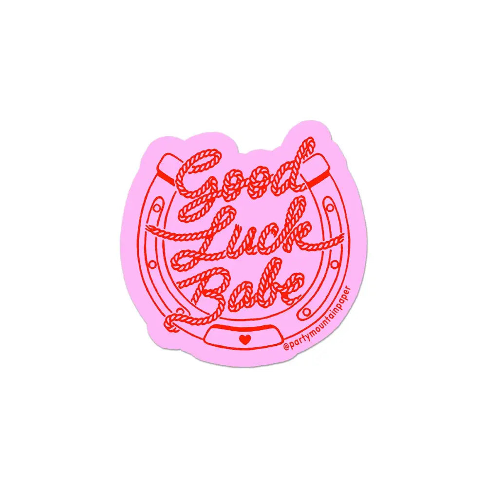 Good Luck Babe Sticker - PABOOM