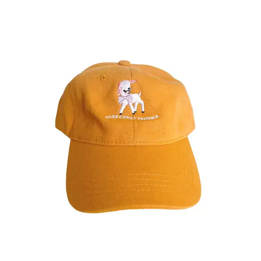 Here Comes Trouble Dad Hat - PABOOM