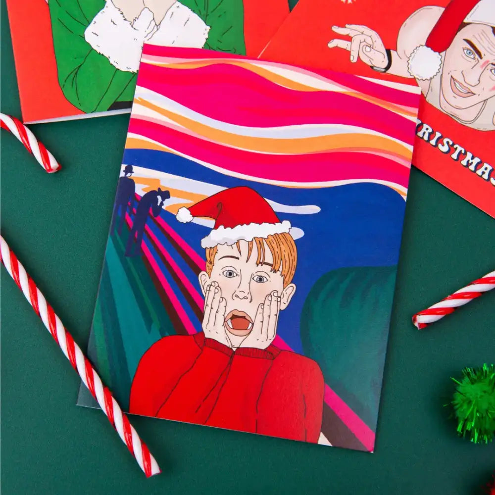 Home Scream Christmas Card - PABOOM