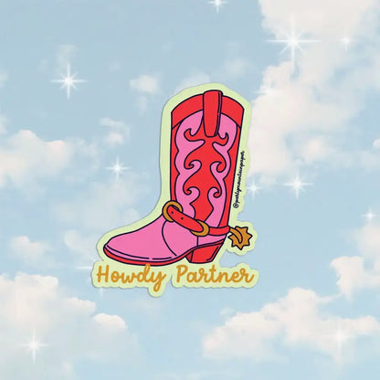 Howdy Partner Sticker - PABOOM