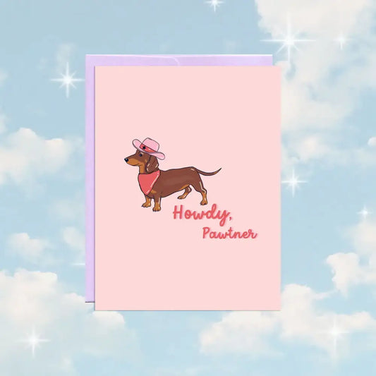 Howdy Pawtner Card - PABOOM