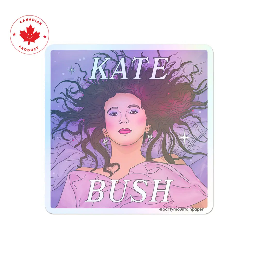Party Mountain Paper co. - Kate Bush Holographic Sticker