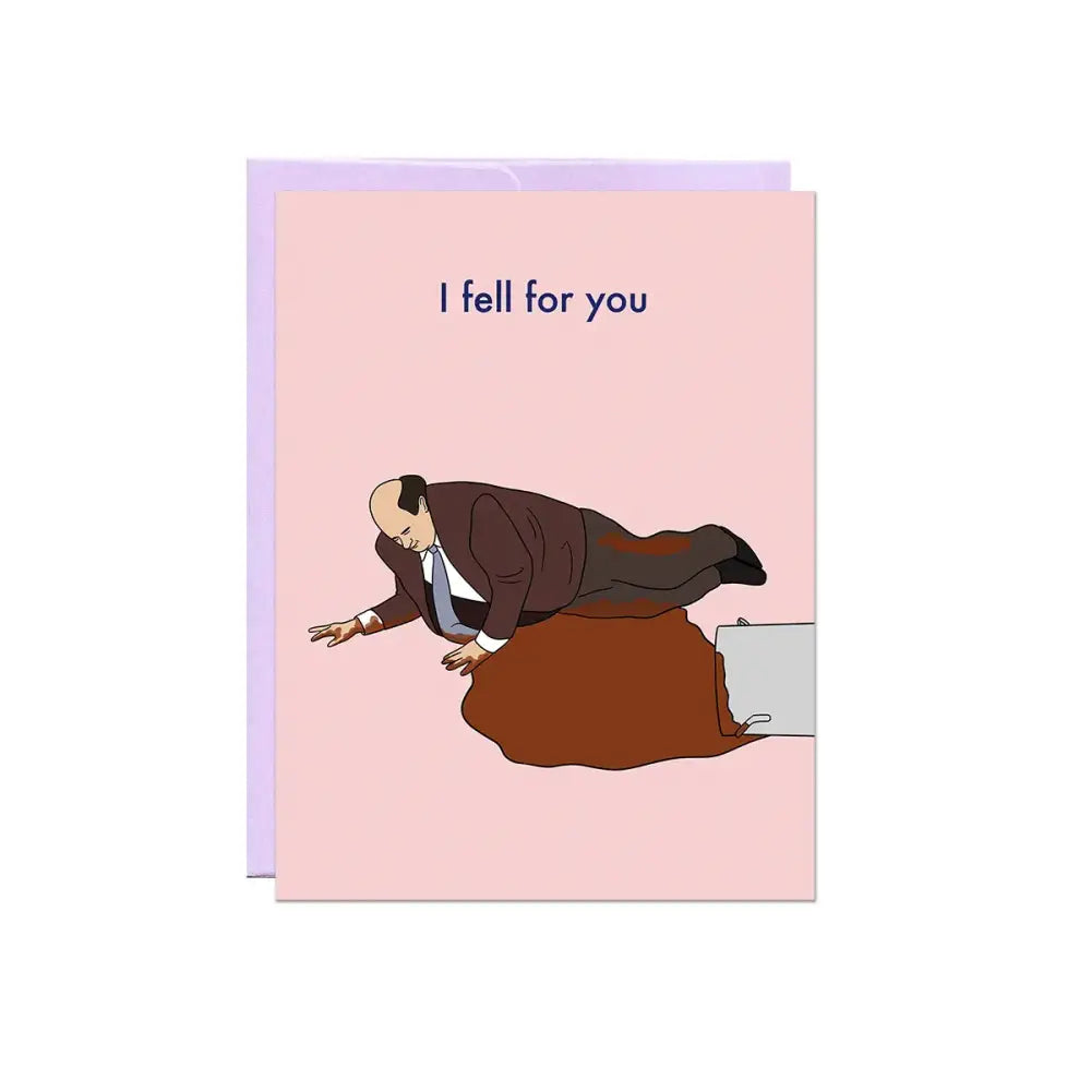 Kevin Fell For You Card - PABOOM