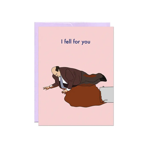 Kevin Fell For You Card - PABOOM