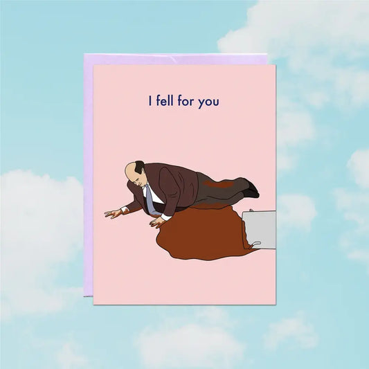 Kevin Fell For You Card - PABOOM