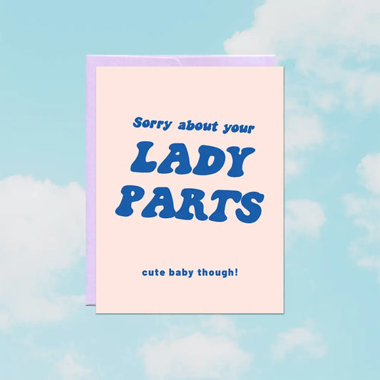 Party Mountain Paper co. - Lady Parts | Baby Card