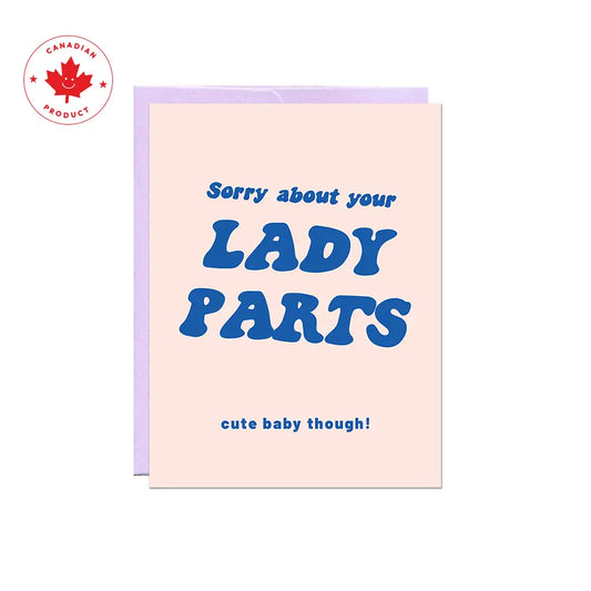 Party Mountain Paper co. - Lady Parts | Baby Card