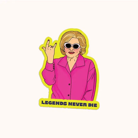 Legends Never Die Betty Sticker - PABOOM