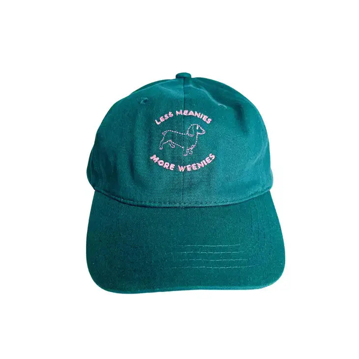 Less Meanies, More Weenies Baseball Dad Hat - PABOOM