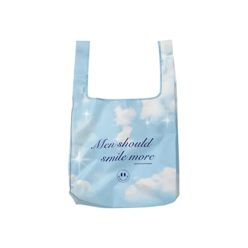 Men Should Smile More Foldable Nylon Tote - PABOOM