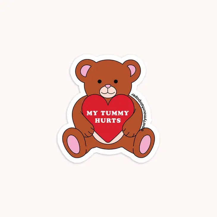 My Tummy Hurts Sticker - PABOOM