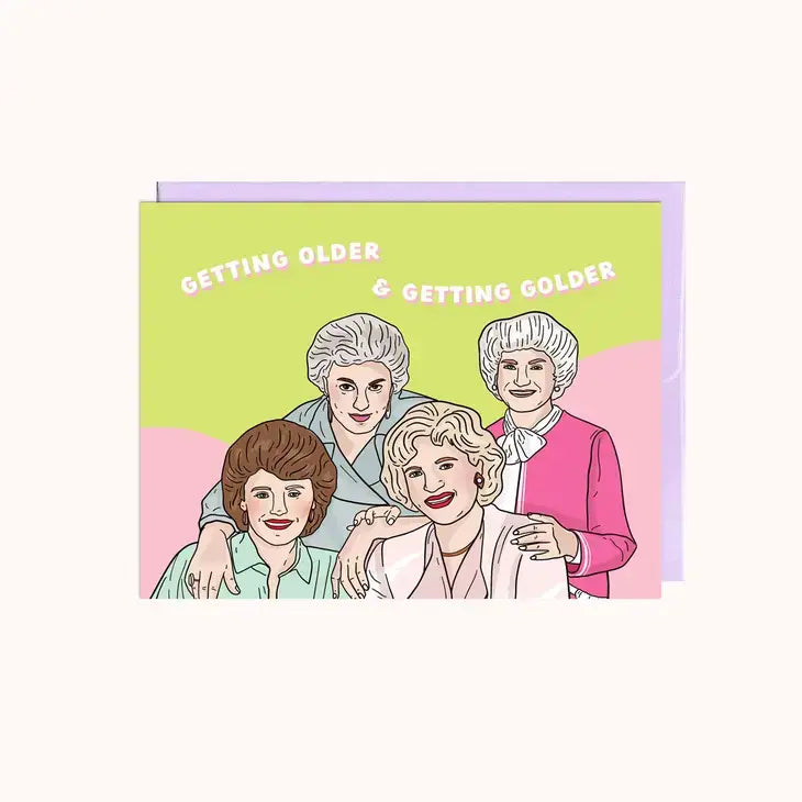 Older & Golder Birthday Card - PABOOM