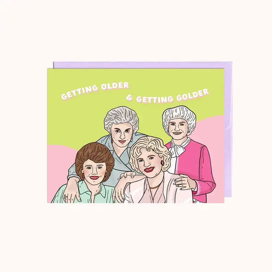 Older & Golder Birthday Card - PABOOM