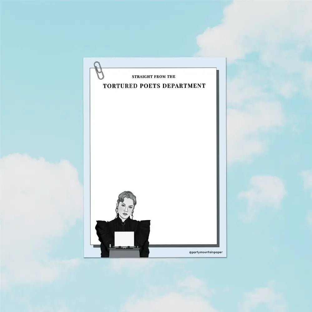 Party Mountain Paper co. - Poets Notepad