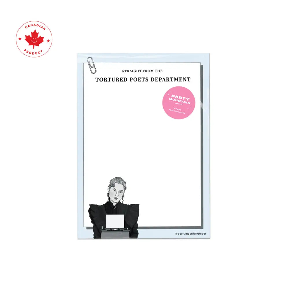 Party Mountain Paper co. - Poets Notepad