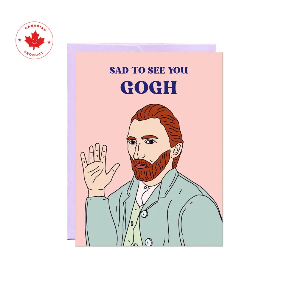 Party Mountain Paper co. - Sad To See You Gogh Card