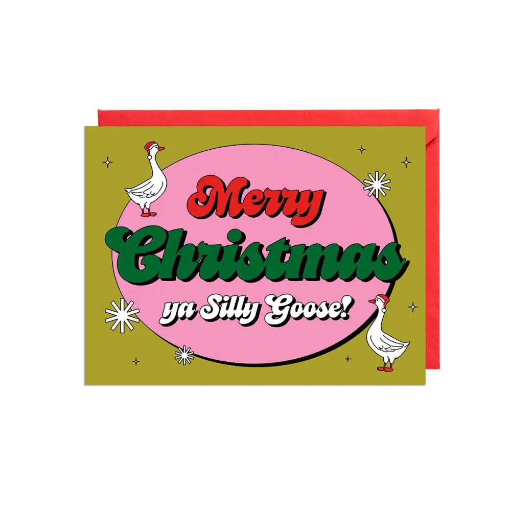 Silly Goose Christmas Card - PABOOM