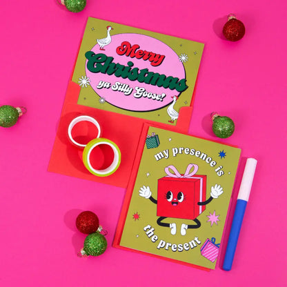 Silly Goose Christmas Card - PABOOM