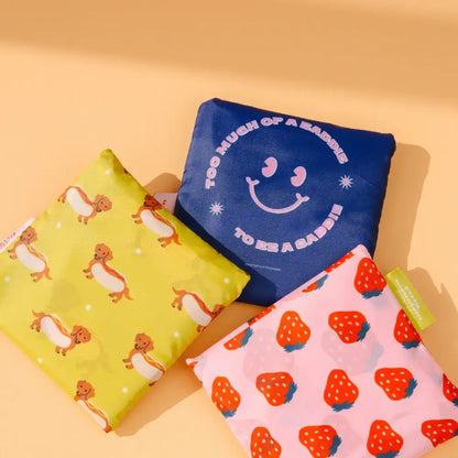 Strawberry Foldable Nylon Tote - PABOOM