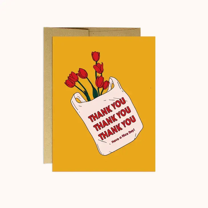 Thank You Flowers Card - PABOOM