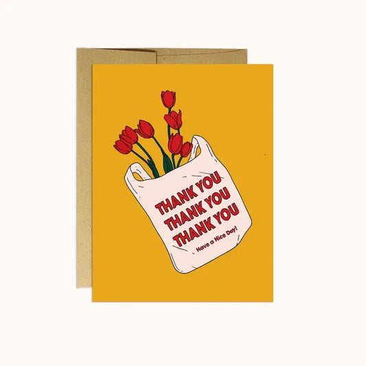 Thank You Flowers Card - PABOOM