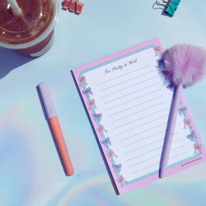 Too Pretty To Work Notepad - PABOOM