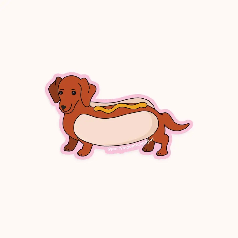 Weenie Hotdog Sticker - PABOOM