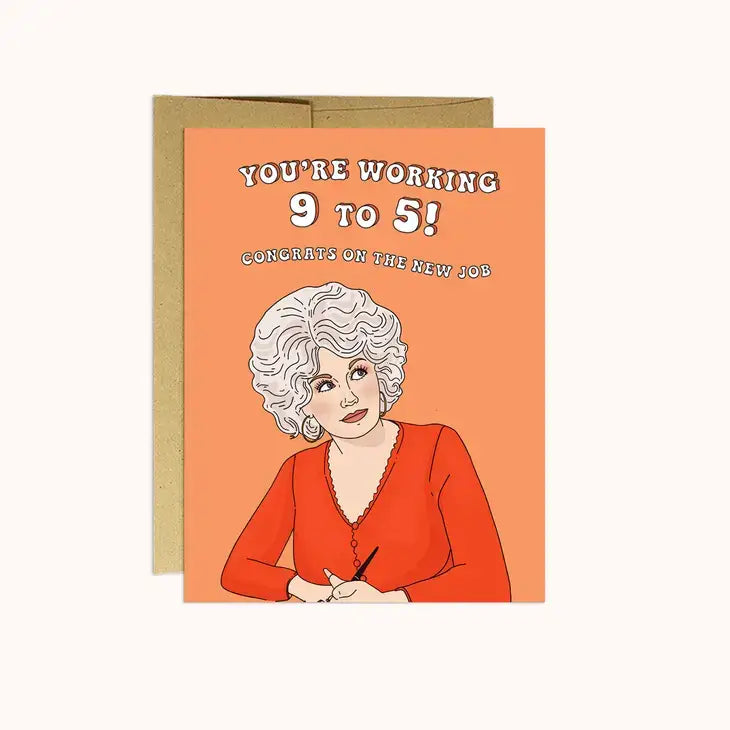 Workin' 9 to 5 Card - PABOOM
