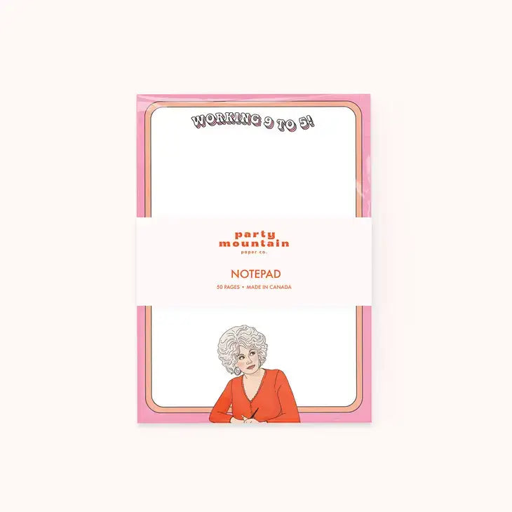 Working 9 to 5 Notepad - PABOOM