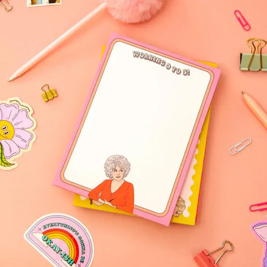 Working 9 to 5 Notepad - PABOOM