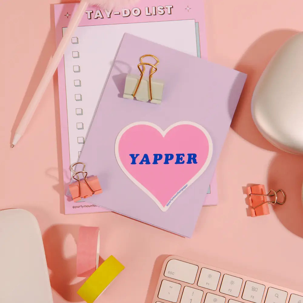 Party Mountain Paper co. - Yapper Heart Sticker