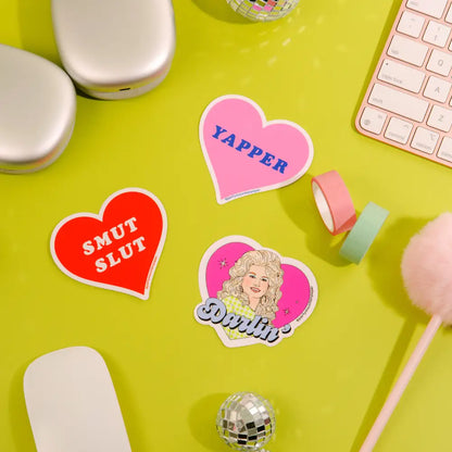 Party Mountain Paper co. - Yapper Heart Sticker