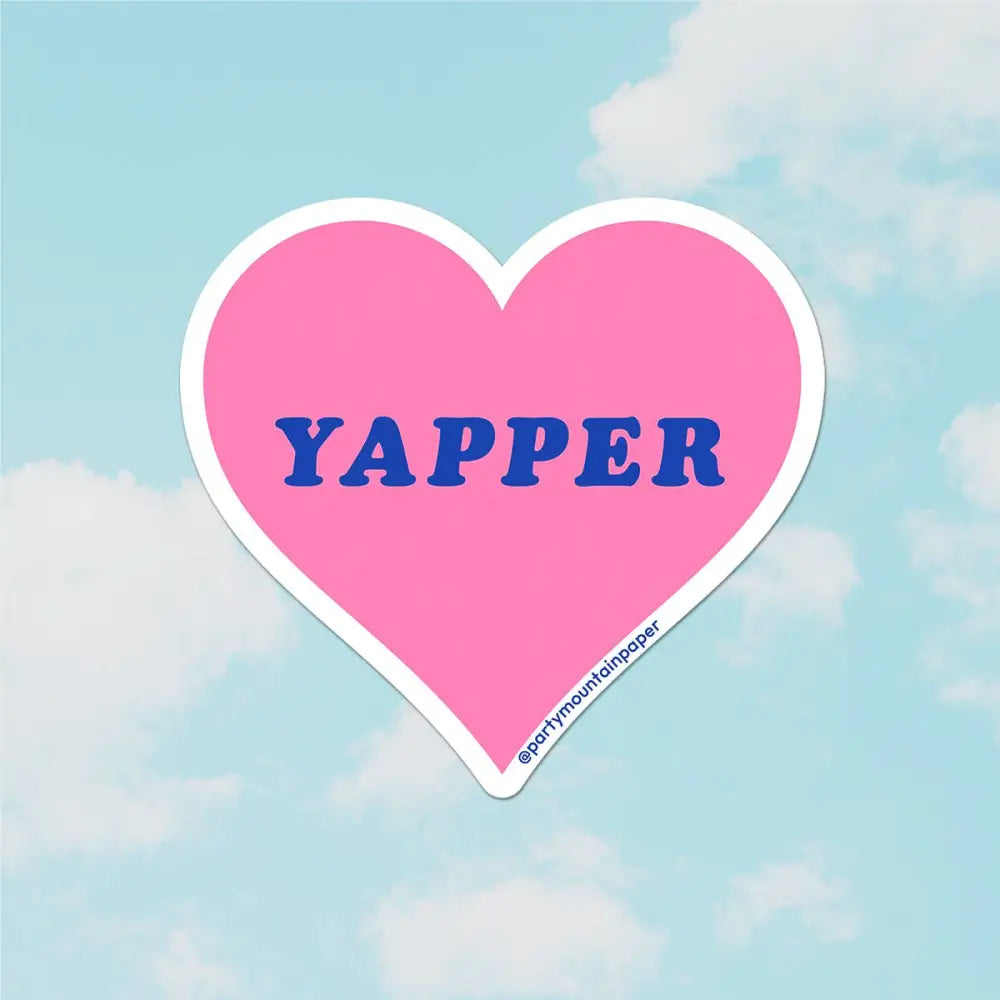 Party Mountain Paper co. - Yapper Heart Sticker