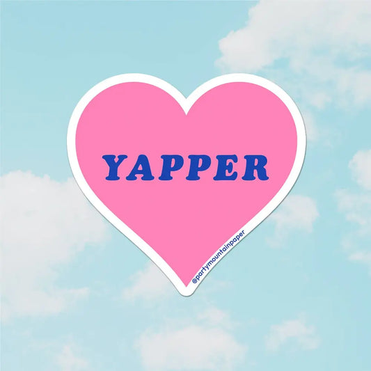 Party Mountain Paper co. - Yapper Heart Sticker