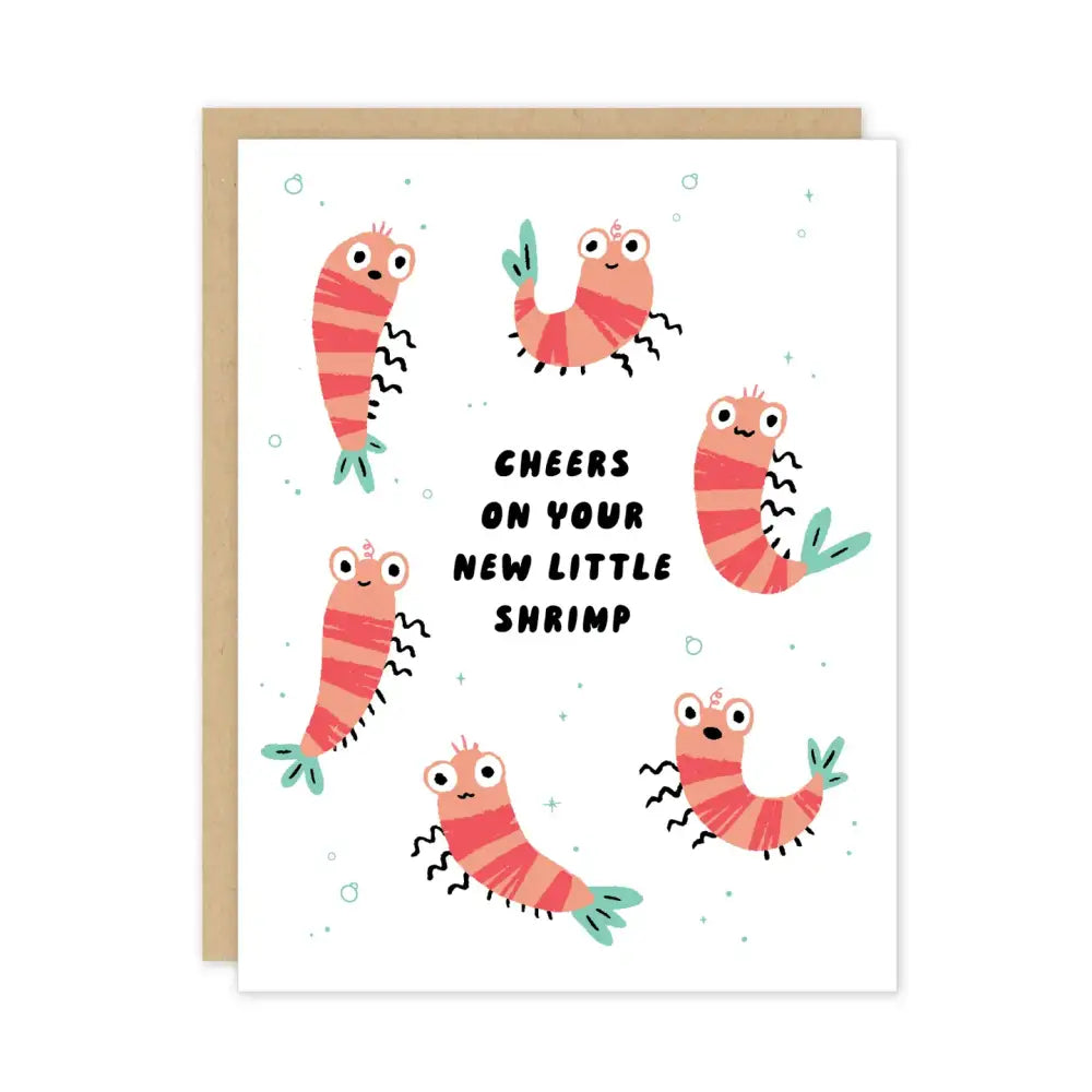 Baby Shrimp Expecting Card - PABOOM