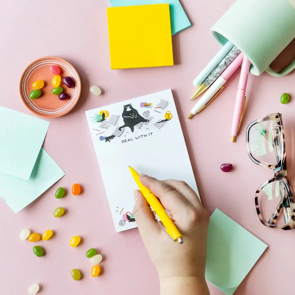 Deal With It Cat Notepad - PABOOM