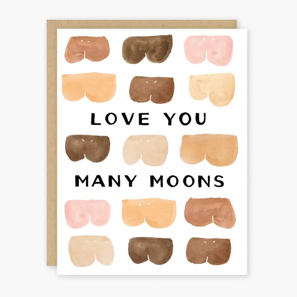 Love You Many Moons Card - PABOOM