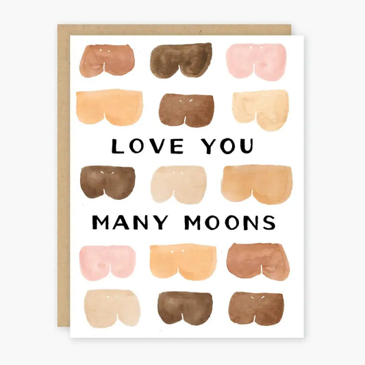 Love You Many Moons Card - PABOOM