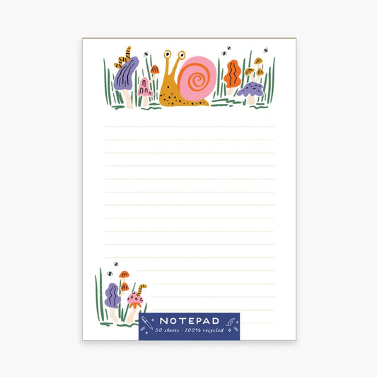 Shroomy Snail Notepad - PABOOM
