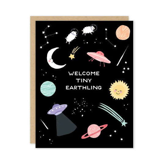 Tiny Earthling Baby Card - PABOOM
