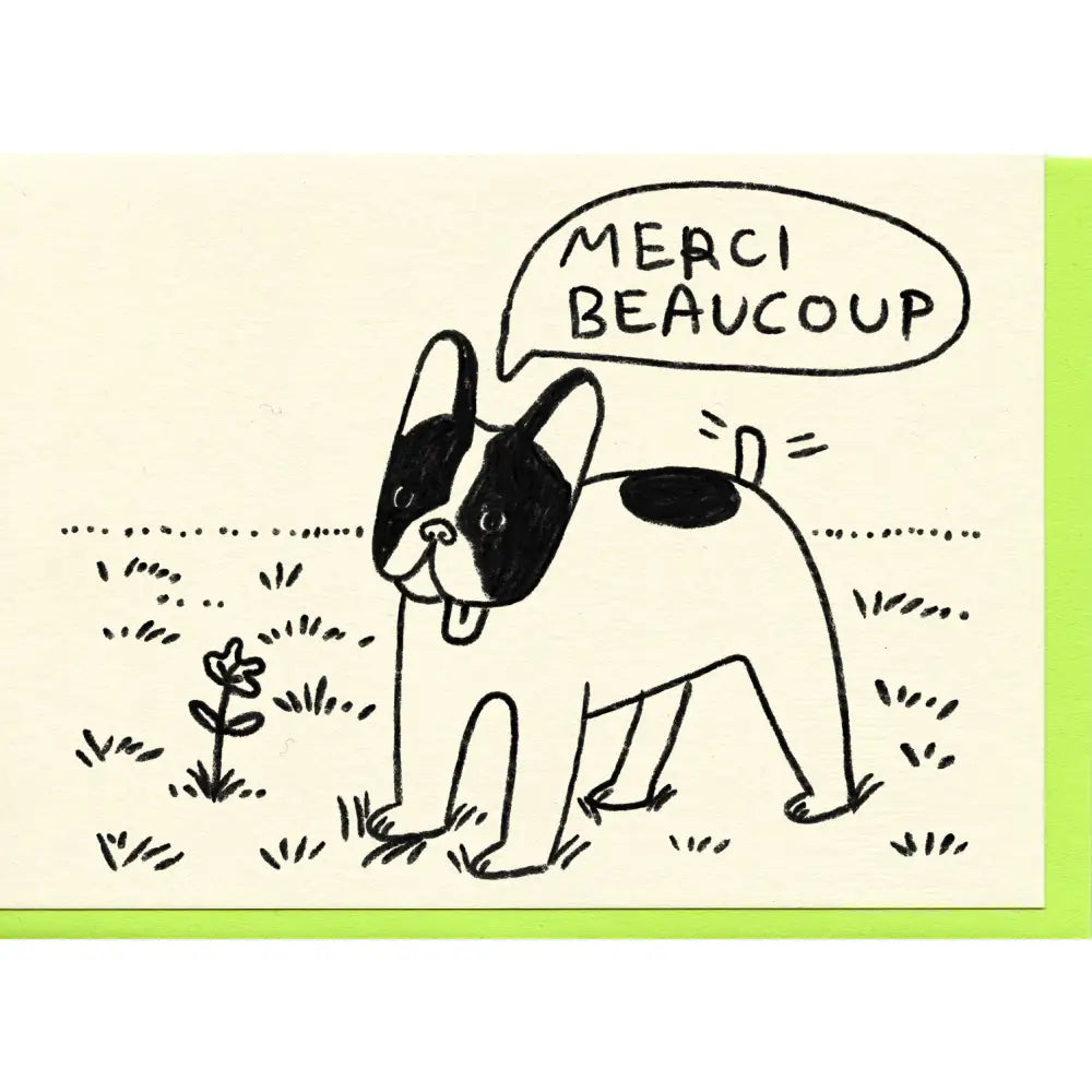 Merci Beaucoup Card - PABOOM