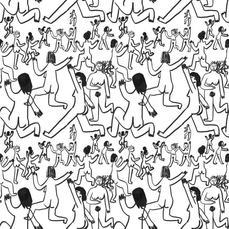 Running Naked Wrapping Paper - PABOOM