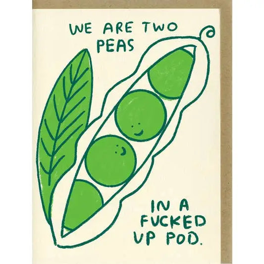 Two Peas Card - PABOOM