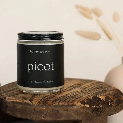 Picot Candle Honey Tobacco Black - PABOOM