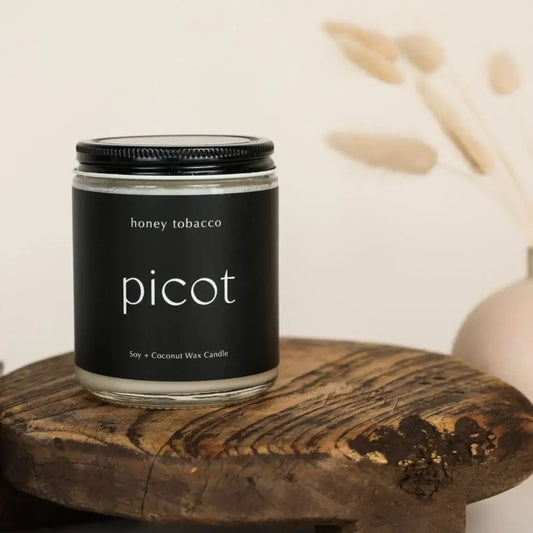 Picot Candle Honey Tobacco Black - PABOOM